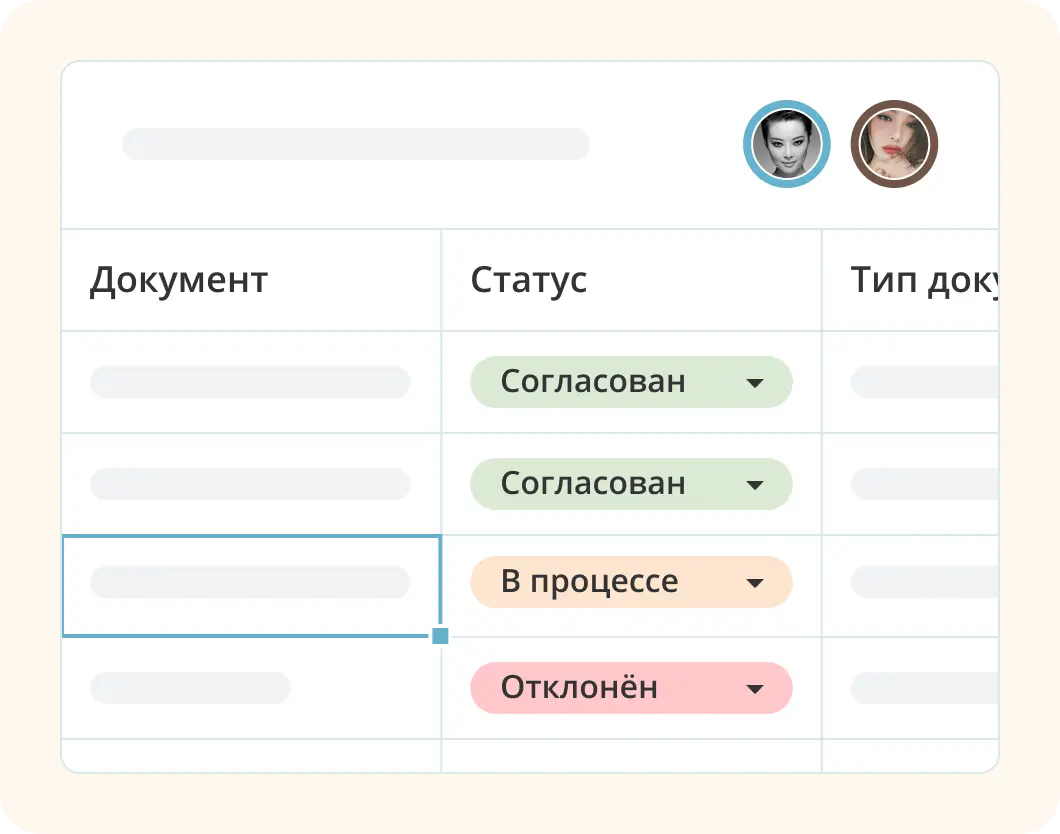 Контроль над рабочим процессом